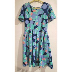 Lularoe Dress Size Small Multi Colored Simply